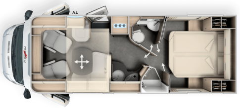 Malibu T500 QB spacious layout