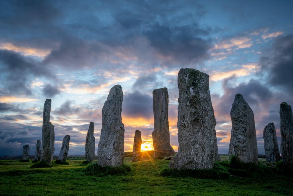 Callinish Standing Stones with sunrise