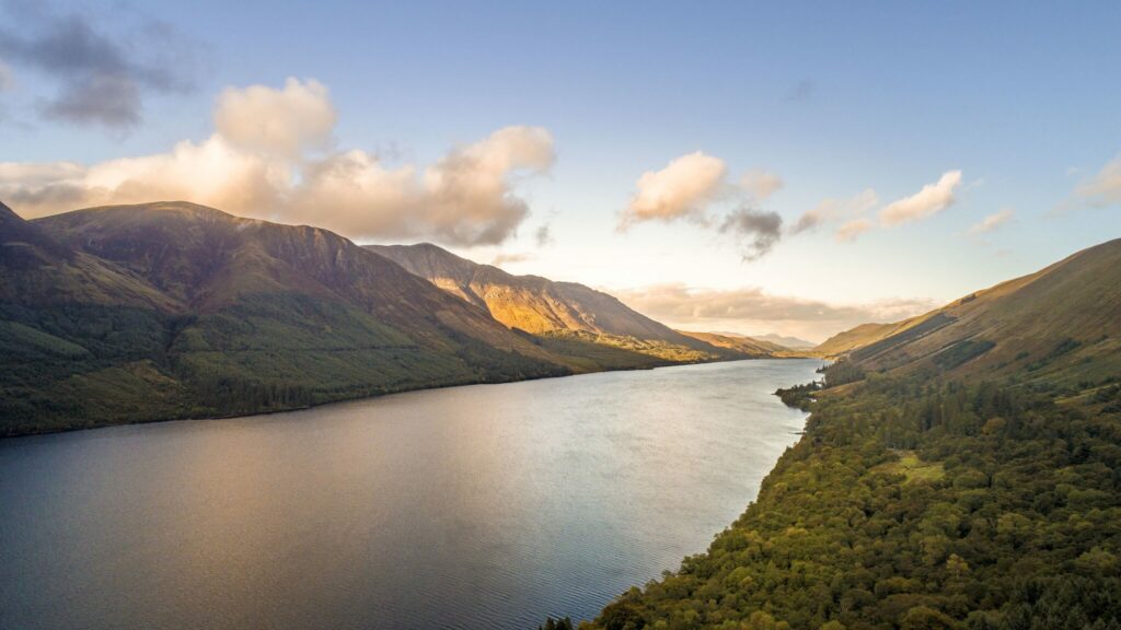 loch ness river and mountains