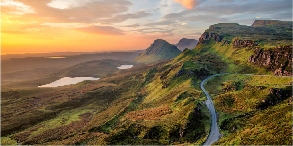 scotland at sunset